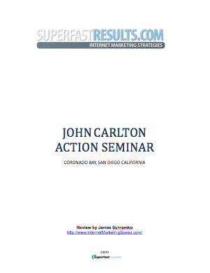 John Carlton Action Seminar